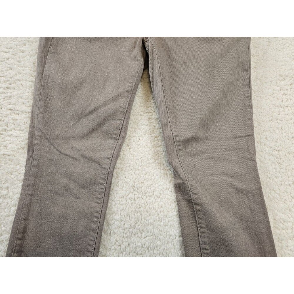 Ann Taylor Jeans Women's 4 Petite Tan The Skinny Modern Fit Faux‎ Leather Pocket - Picture 13 of 16